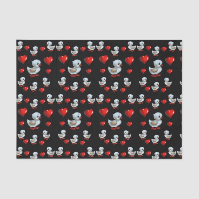 Papel de tejido decorativo Pato (Anverso)