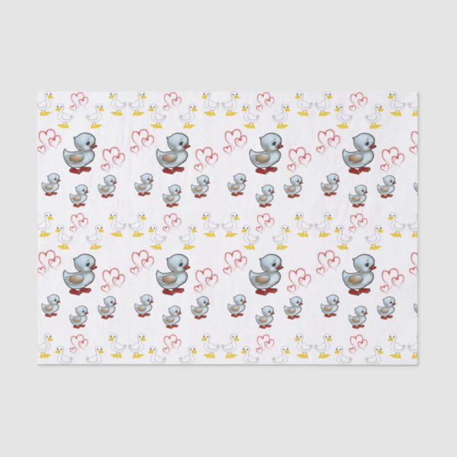 Papel de tejido decorativo Pato (Anverso)