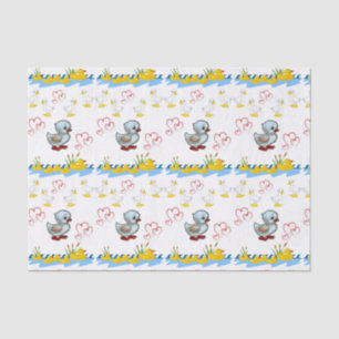 Papel de tejido decorativo Pato