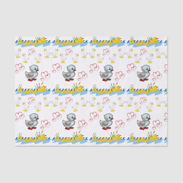 Papel de tejido decorativo Pato (Anverso)