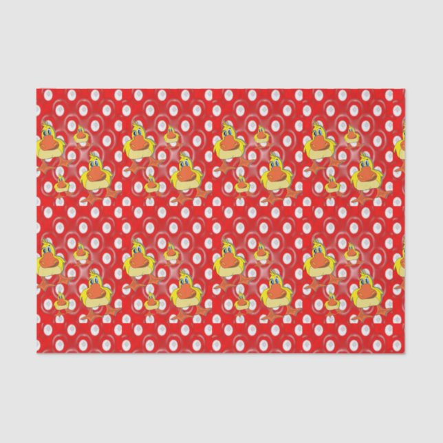 Papel de tejido decorativo Pato (Anverso)