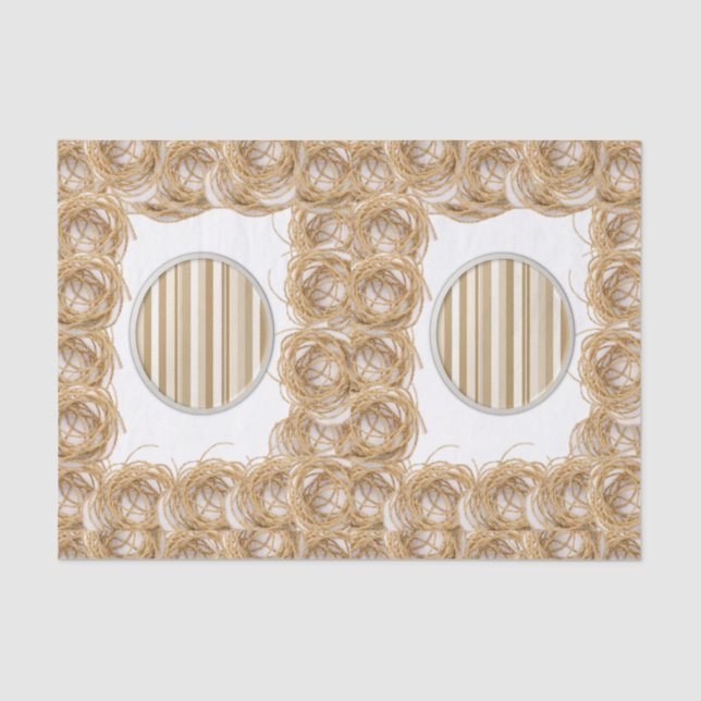 Papel de tejido decorativo Tiras (Anverso)