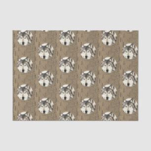 Papel de tejido decorativo Wolf