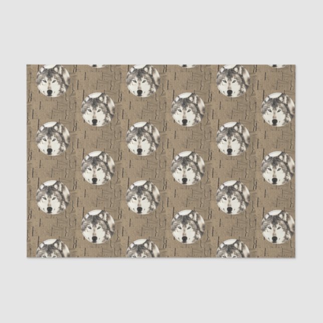 Papel de tejido decorativo Wolf (Anverso)