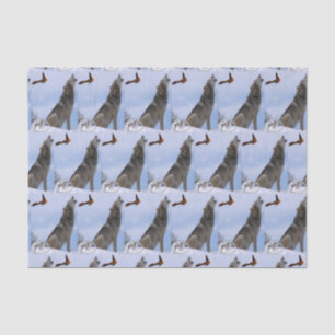 Papel de tejido decorativo Wolf