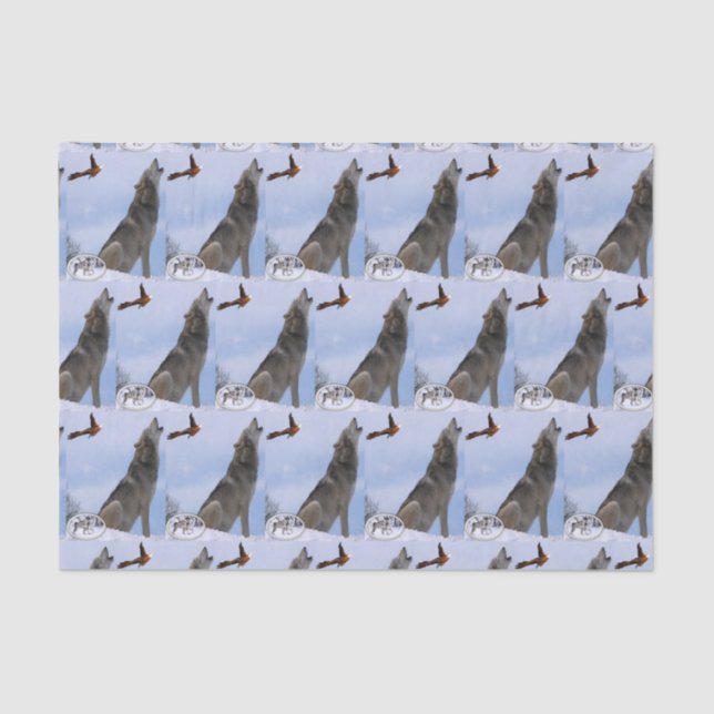 Papel de tejido decorativo Wolf (Anverso)