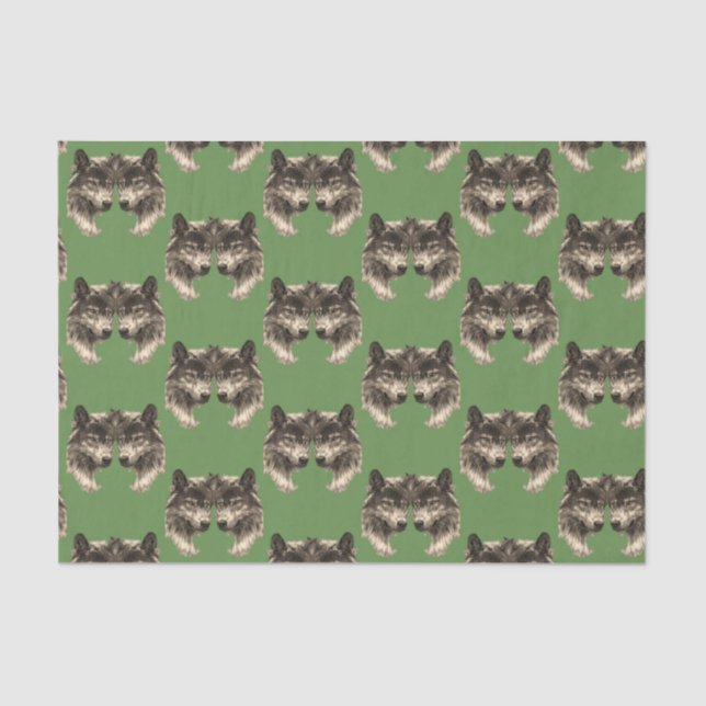 Papel de tejido decorativo Wolf (Anverso)