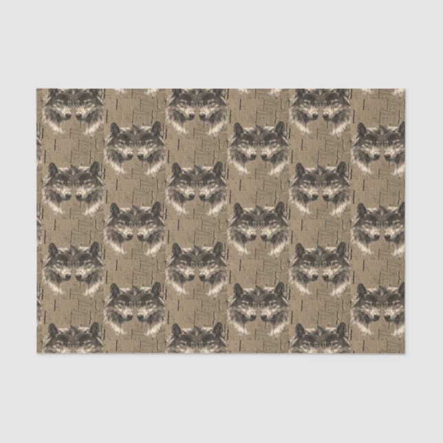 Papel de tejido decorativo Wolf (Anverso)