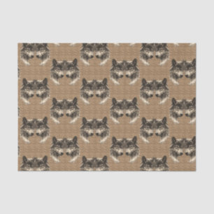 Papel de tejido decorativo Wolf