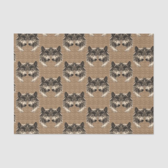 Papel de tejido decorativo Wolf (Anverso)