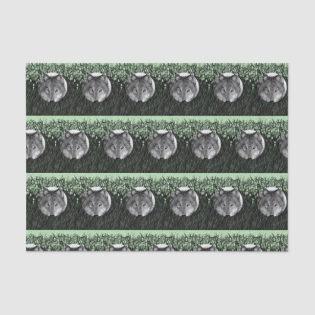 Papel de tejido decorativo Wolf (Anverso)