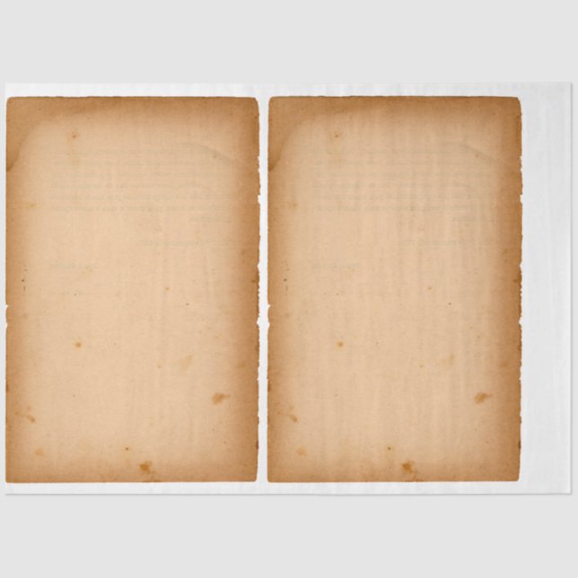 PAPEL DE TEJIDO : DECOUPAGE ; PAPEL ANTIGUO (Anverso)