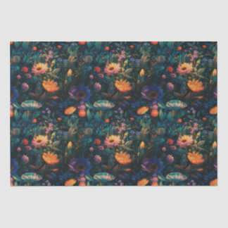 Papel de tejido del jardín de la cabaña floral osc