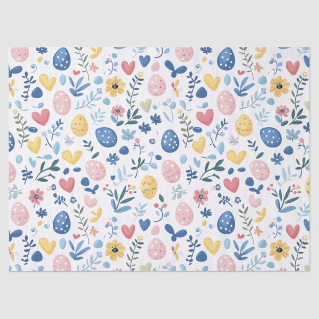 Papel de Tejido Delight de Pascua Pastel (Anverso)