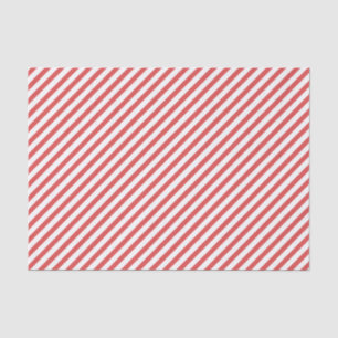 Papel de tejido diagonal rayado rojo y blanco perr