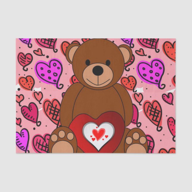 Papel De Tejido el día de San Valentín (Anverso)