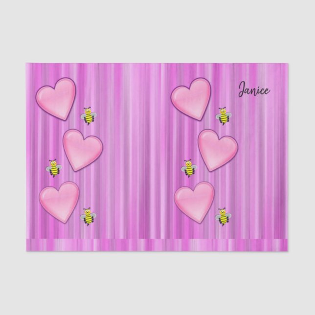 Papel De Tejido el día de San Valentín (Anverso)