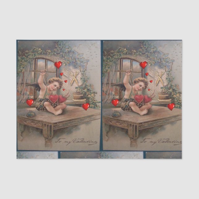 Papel De Tejido el día de San Valentín (Anverso)