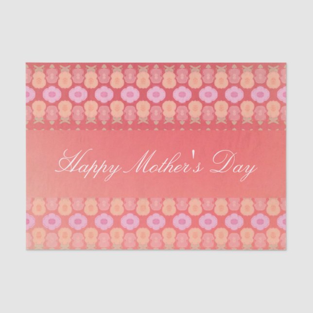 Papel De Tejido En Día de la Madre De Flores De Co (Anverso)