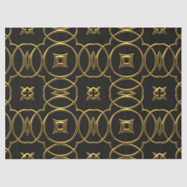 papel de tejido filigre de oro (Anverso)