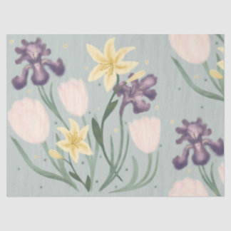 Papel de tejido floral