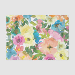 Papel de tejido floral de primavera | Delicado reg