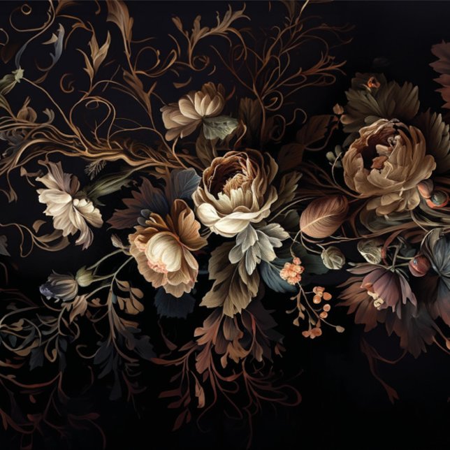 Papel de tejido floral del tiempo (Subido por el creador)