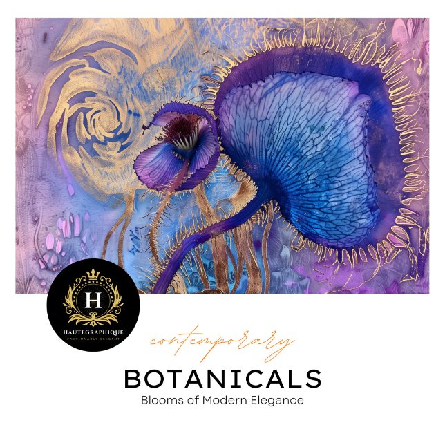 Papel de tejido floral morado y dorado para Bodas (Subido por el creador)