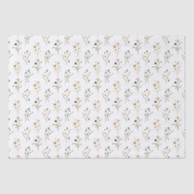 Papel de tejido floral Pastel (Anverso)