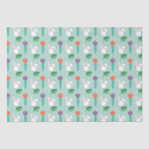 Papel de Tejido Floral Pastel Easter