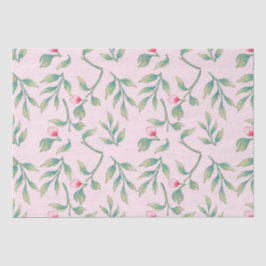 Papel de tejido floral rosado Nosegay