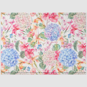 Papel de Tejido Floral Vintage Elegante