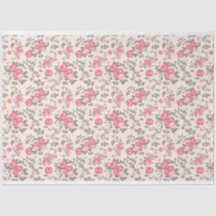 Papel de Tejido Floral Vintage Elegante