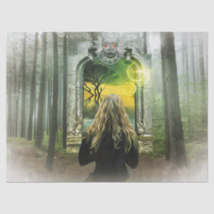 papel de tejido forestal encantado