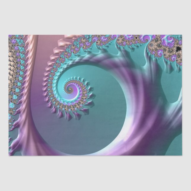 papel de tejido fractal de primavera (Anverso)