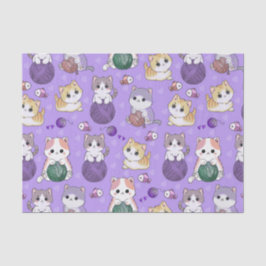 Papel De Tejido Gatito Adorable