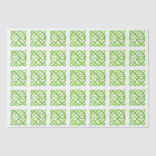 Papel de Tejido GREEN CELTIC KNOT