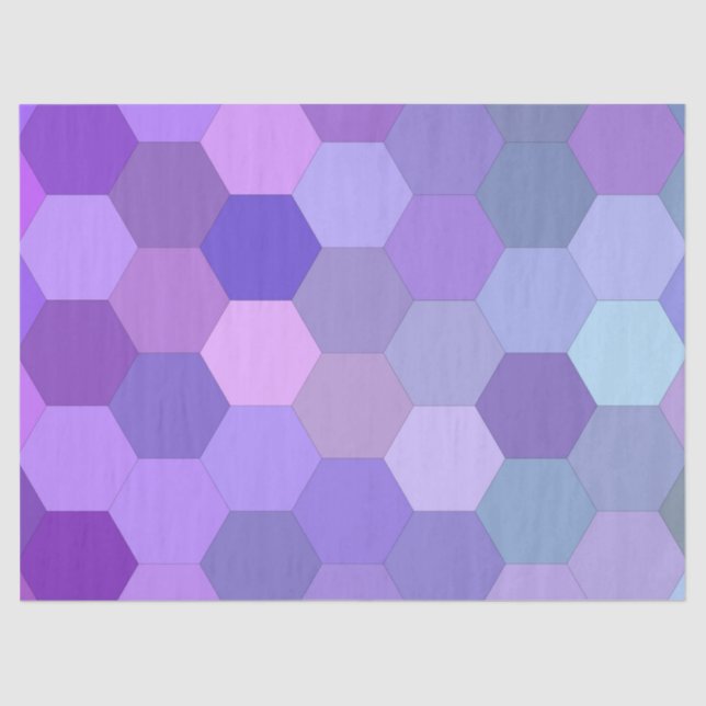 papel de tejido hexagonal púrpura (Anverso)