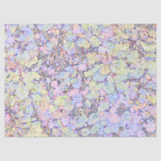 PAPEL DE TEJIDO/LAVENDERO, ROSA, AZUL, VERDE, AMAR (Anverso)