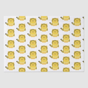 Papel de tejido leopardo al estilo kawaii