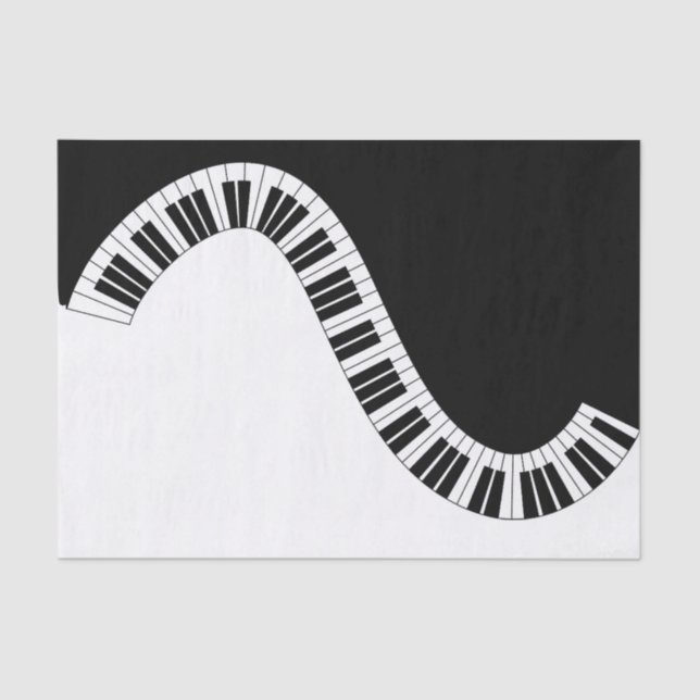 Papel de tejido musical de piano (Anverso)