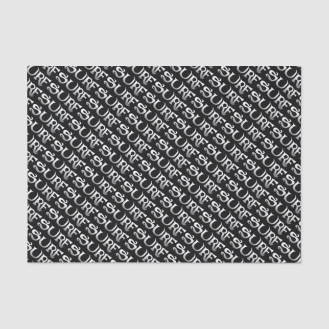 Papel de tejido negro de Surf (Anverso)