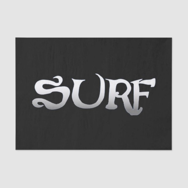 Papel de tejido negro de Surf (Anverso)