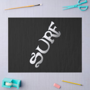 Papel de tejido negro de Surf inclinado