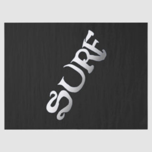 Papel de tejido negro de Surf inclinado