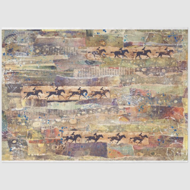 Papel de tejido o descomposición de color (Anverso)