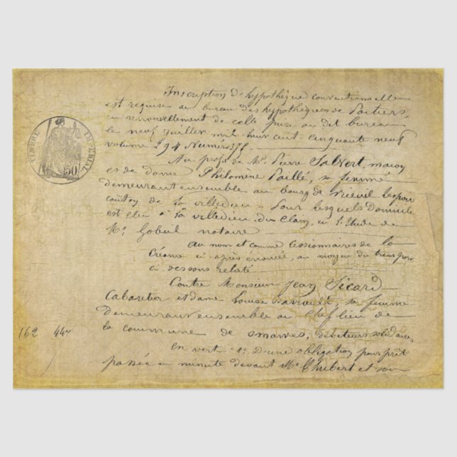 Papel de Tejido Oro de la Decoración del Guión Ant (Anverso)