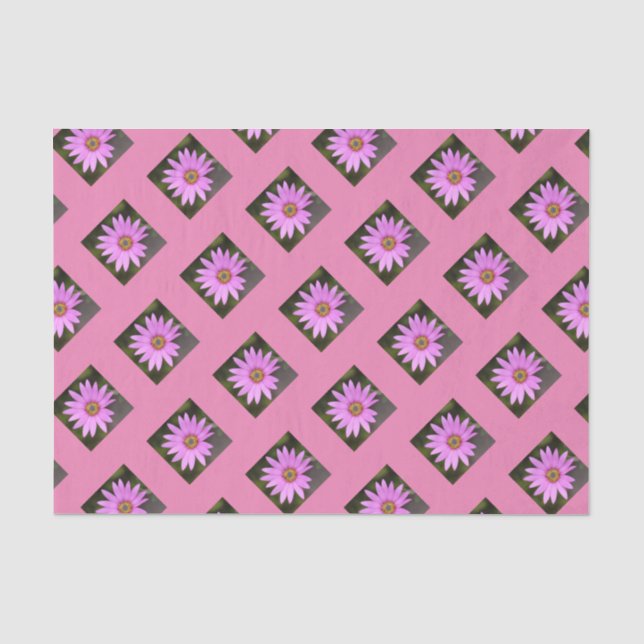 Papel de tejido Osteospermum rosa (Anverso)
