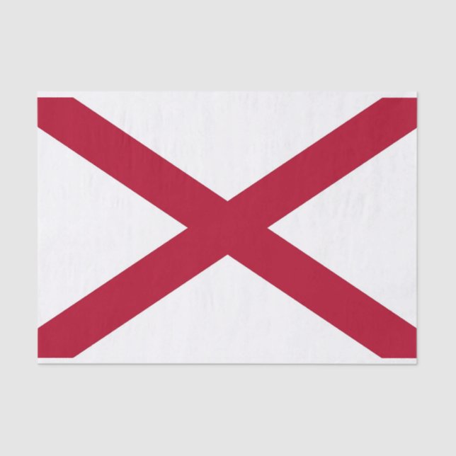 Papel de tejido patriótico con bandera de Alabama, (Anverso)