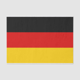 Papel de tejido patriótico con bandera de Alemania